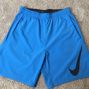 Nike dri-fit men’s shorts. Light blue. Size Medium